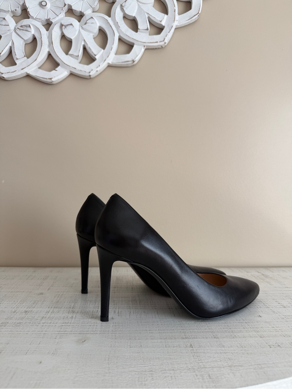 Inez Women's Black Stiletto Heel Pumps